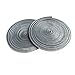 Voarge 2 x 10 m de burlete autoadhesivo con cepillo para ventanas, puertas y armarios (gris, 9 mm x 9 mm)