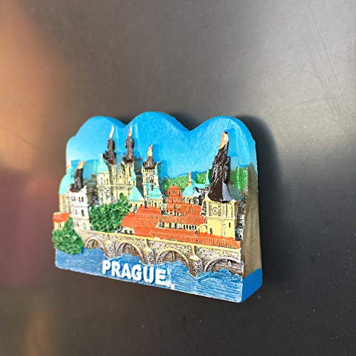 Imán para refrigerador 3D Prague Czech resina miniatura 5