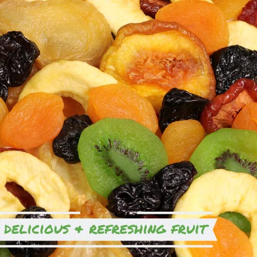 It'S Delish Dried Mixed Fruit With Prunes By It'S Delish, 2 Lbs (32 Oz) Bulk | Snack Mix Of Prunes, Apricots, Plums, Apple Rings, Nectarines, Peaches, Pears, Kiwi Slices | Dry Fruits - Vegan Kosher Healthy Snacks thumb #1