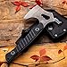 MTech USA Xtreme – Axe – Stonewashed Finish Stainless Steel Axe Blade, Black G10 Handle, Full Tang Construction, Includes 1680D Nylon Sheath, EDC, Tactical – MX-AXE10BK
