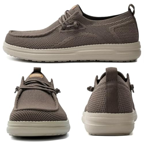 Image of ITAZERO Men's Wide Toe Box Wide Width Hands-Free Slip-On Shoes, Walking Sneakers with Arch Support for Plantar Fasciitis, Diabetic Swollen Feet
