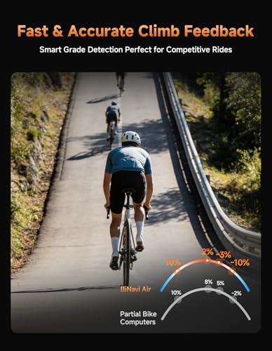 Image of iGPSPORT BiNavi Air Bike Computer, 3.0'' Touchscreen MAP Voice Navigate Reroute Climb Smart Wireless GPS Cycle Computer