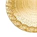 Serving Tray, Coffee Tea Serving Metal Wavy Round Tray 14''(Inches) | Mr Zoni (Gold)