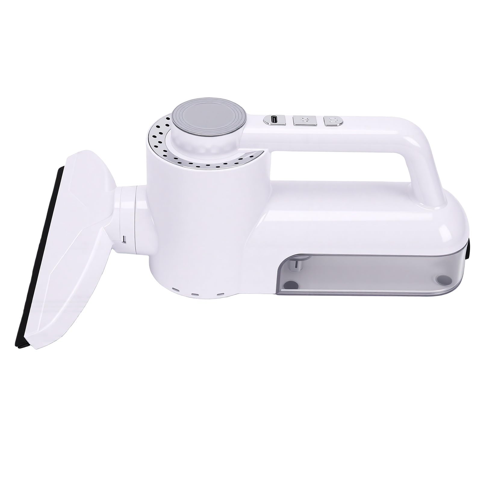 Zunate Limpiacristales Eléctrico Inalámbrico, Recargable, Aspirador de Mano, Succión de 1500 Pa, para Ventanas Altas, Puertas de Vidrio, Mampara de Ducha, Techo, Plateado