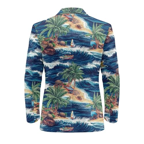 Men's Sport Coat Classic Fit 1 Button Blazer Suit Jacket 5