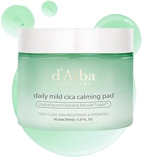 d'alba Piedmont Daily Mild Cica Calming Pad, Calming and Soothing Pads, Gentle Exfoliation