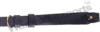 Sam Browne Belt With Shoulder Strap - Dark Brown
