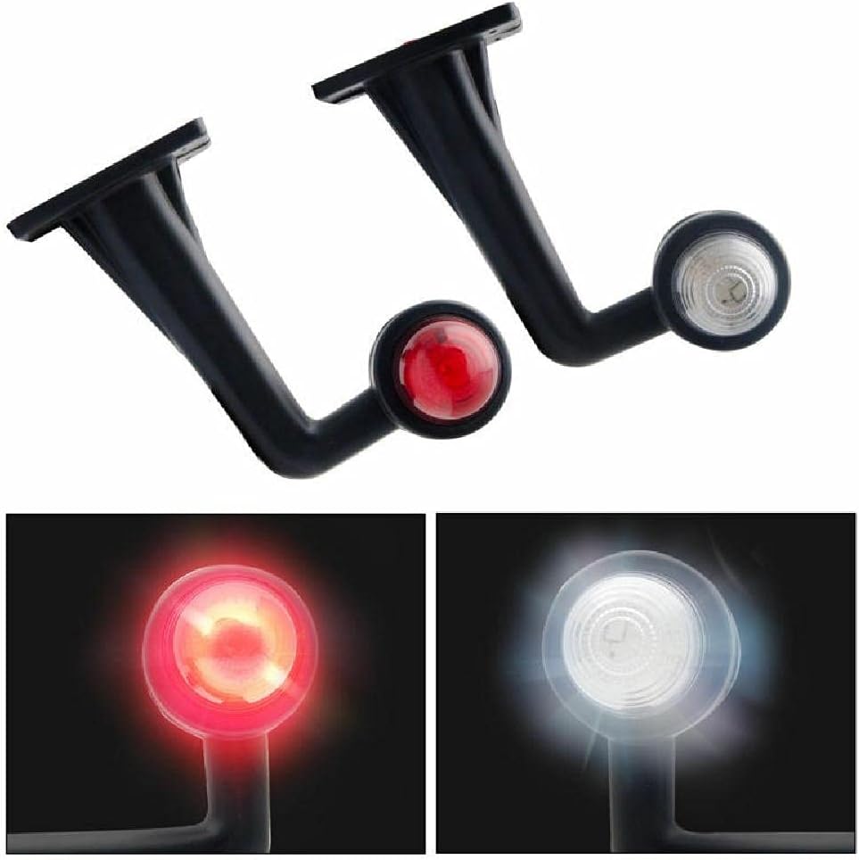 LED Side Marker Light, Indicator Rubber Lamps, Outline Lamp, for Trailer Truck Van Bus,2 PCS