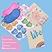 Reusable Baby Shower Game - Pin The Pacifier on The Baby | 22'' x 34'', 48 Pacifier Stickers | Baby Shower Party Decorations for Gender Neutral Boy or Girl
