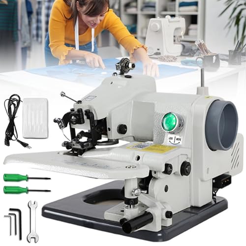 Máquina de coser portátil de punto ciego, alta velocidad de 1200 RPM para costura invisible, ideal para sastres, tiendas de alteración y uso doméstico
