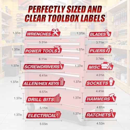 Magnetic Tool Box Labels & Hooks Set - Use Code BQJLFPNK - Image 5