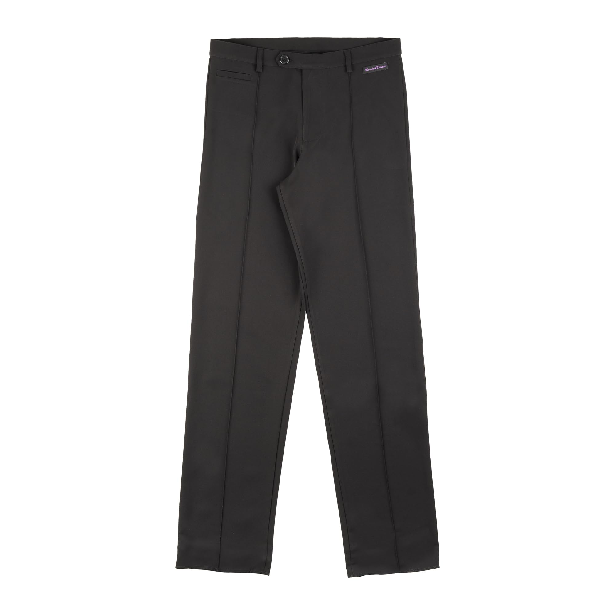 Pantalon homme Slim Fit en tissu technique pour danse de salon, danse standard et danse latino-américaine, avec surpiqûre centrale et poche