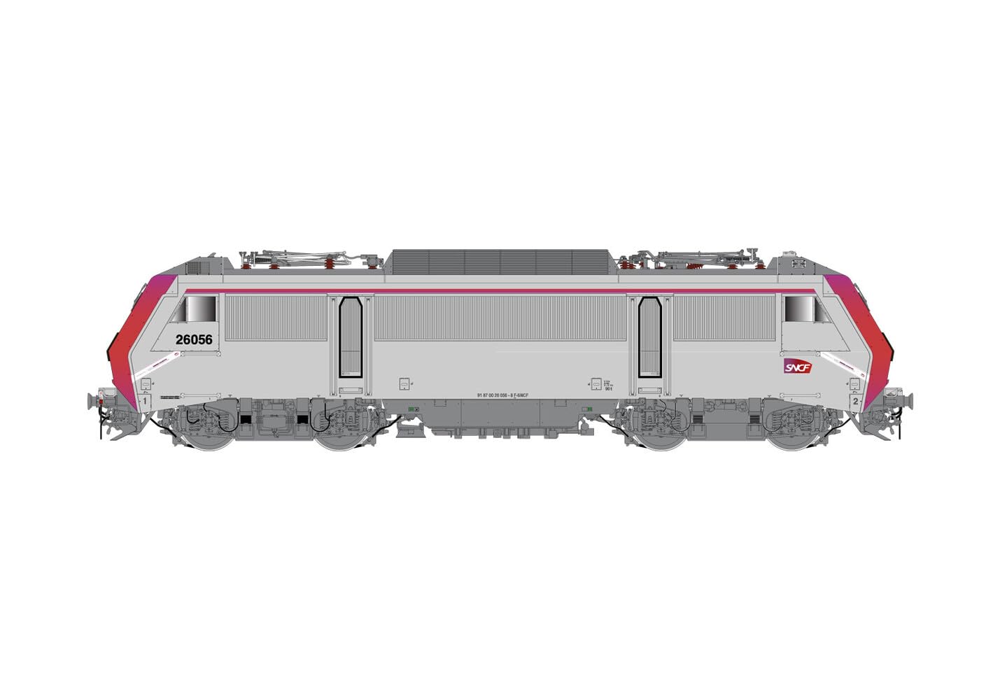 Jouef HJ2444 SNCF, Locomotive électrique 4 essieux BB 26056, "Tecnicentre Industriel Oullins, EP. VI, Locomotive électrique