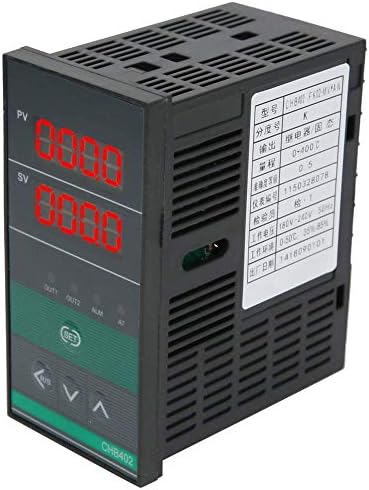 PID Temperature Controller CHB402 AC180-240V Intelligent Digital Temperature Controller K-Type Thermocouple 0-400℃ with Screw Fixing Bracket
