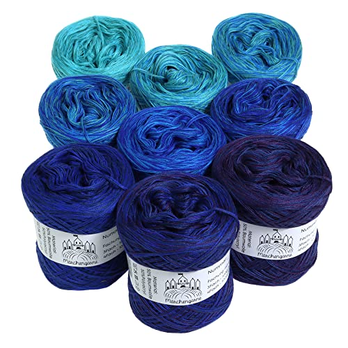 Bobbel Candy Box - Ovillo de lana para tejer (4 hilos, 1140 m/300 g, 4 compartimentos)