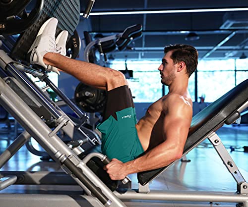 Image of Pudolla Men's 2 in 1 Running Shorts 5 inch Quick Dry Gym Athletic Workout Shorts for Men with Phone Pockets
