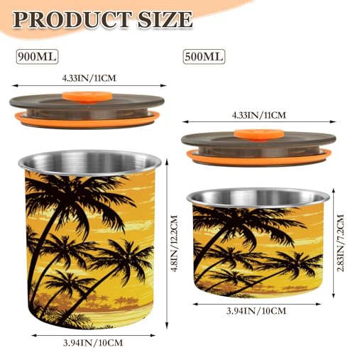 Envase para café hermético acero inoxidable 500 ml miniatura 2