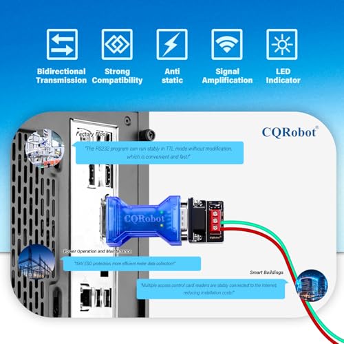Adaptador pasivo RS-232 a TTL con indicador de estado miniatura 5