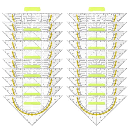 20 Stück 15cm Geodreieck: Geometrie Dreieck Geodreieck Flexibel...