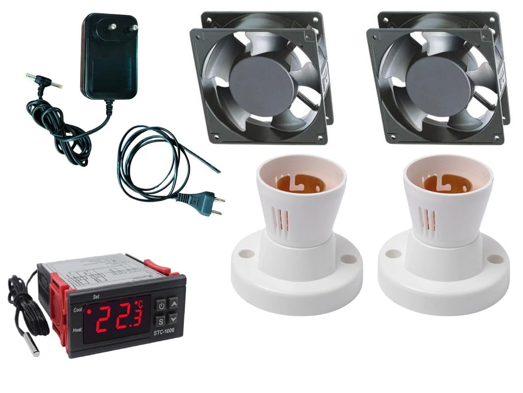 HUMBE&CO-Digital 1000 controller 2 fan 2 holder 1 Adapter 1, 2 pin DIY-image-41