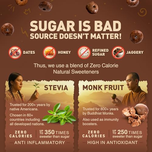 Image of Notta Sin Triple Delight - MilChocs, MilBites & Millet Muesli FNS | Made with Millets | No Added Sugar: Contains 0 Calorie Natural Monk Fruit & Stevia | High Protein | High Fiber |60g*3