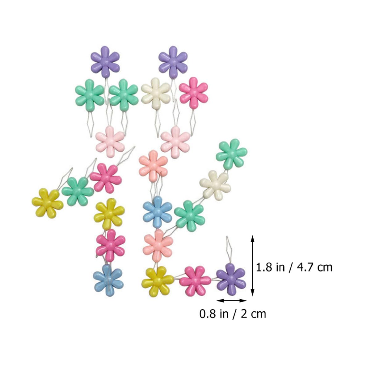 TEHAUX 200pezzi Fiori Colorati Needle Threaders Strumenti di Cucito Facili per Aghi da Ricamo e Macchina da Cucire Accessori Pratici per Progetti