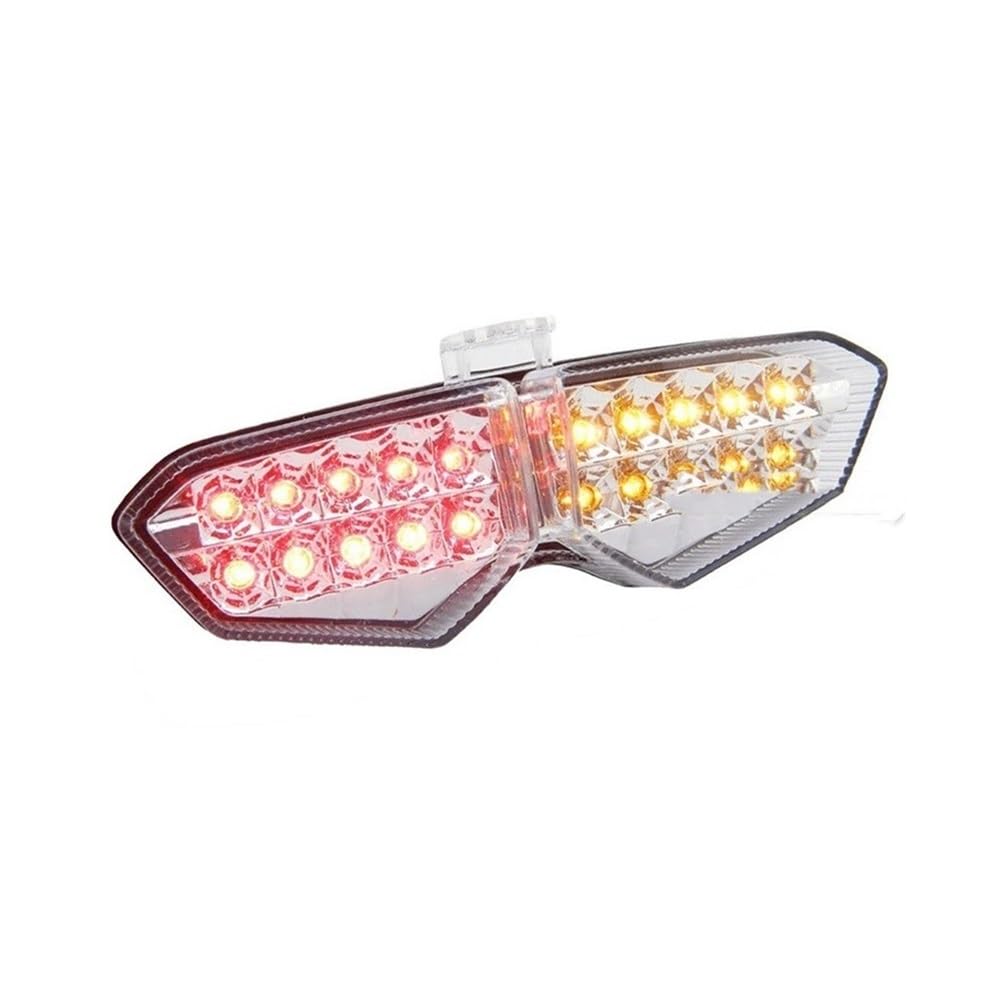 Nisza Indicatori Direzione Posteriore A Led Fanale Posteriore Freno Indicatore Direzione Lampeggiante Luce Integrata Trasparente 2003 2004 2005 Per Y&amaha YZF R6 RJ05 RJ09