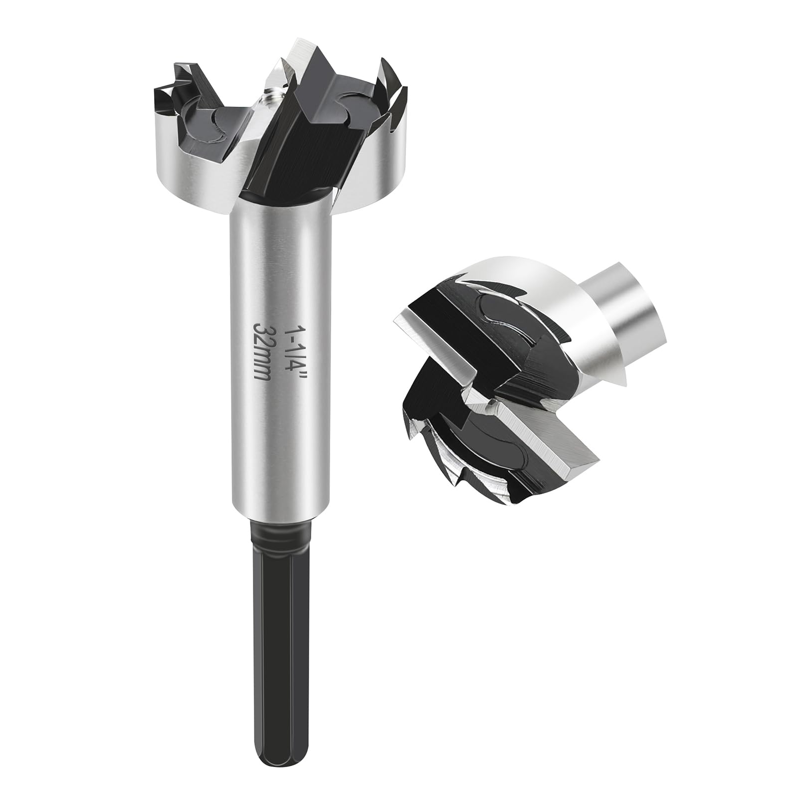 1-1/4 Inch Forstner Bit for Woodworking,1-1/4" Forstner Drill Bit for Wood,Wood Drill Bit Woodworking Hinge Cutter Tool for Wood Plywood Plastic