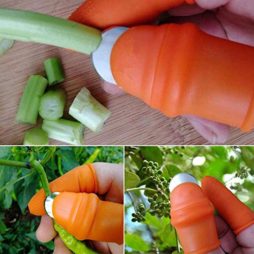 ARURA (LABEL) Thumb Cutter Separator Finger Tools Picking Device Cutting Tool For Garden Harvesting Plant Gardening