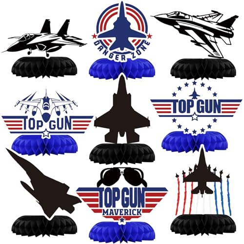 Fighter Jet Birthday Party Decorations: Air Force Honeycomb Centerpiece Air Force Party Decorations Airplane Decorations for Party