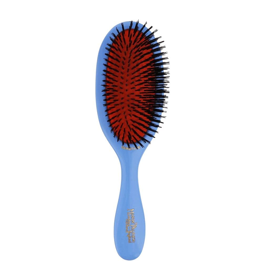 Mason Pearson SB4 Pure Bristle Pocket Sensitive Hair Brush - Blue