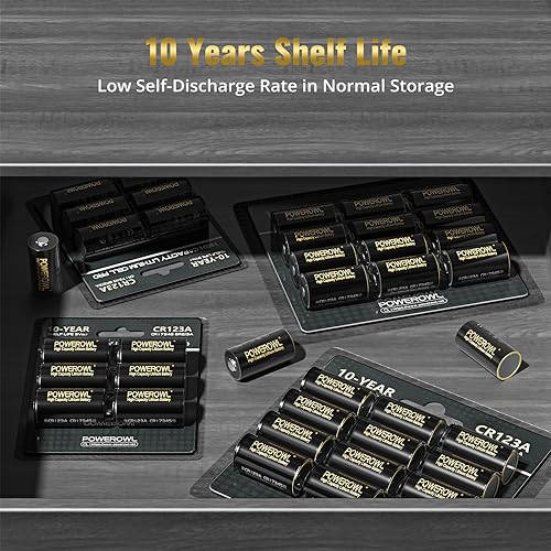 POWEROWL CR123A 3V Lithium Battery, High Capacity 123 Batteries, Long-Lasting Power - Qty 6 by POWEROWL - Image 5