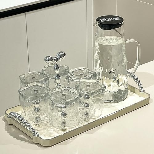 Tetera y taza de agua de cerámica para hogar miniatura 6