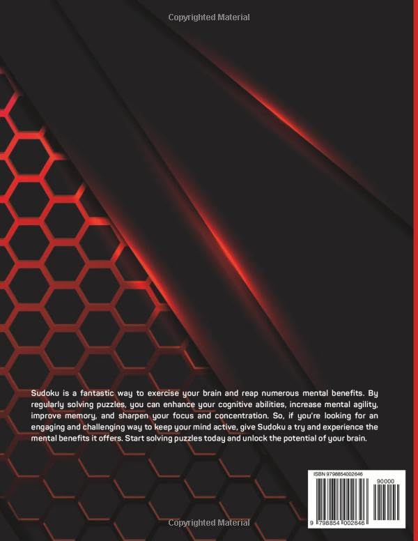 Miniatura 2 de Sudoku Puzzle Book Volume 3 Hard Level Big Book of Sudoku Puzzles 800 Puzzles and solutions Easy to Read 4 Puzzles per page.