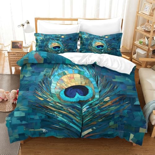 Housse de couette empreintes de pattes en microfibre premium avec impression 3D durable - 3