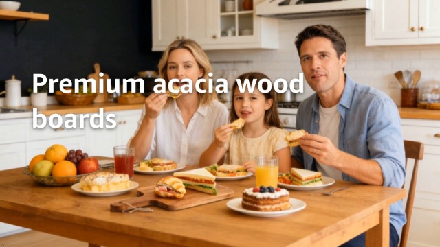 Set 6 Tablas de Cortar de Madera Acacia con Asa miniatura 7