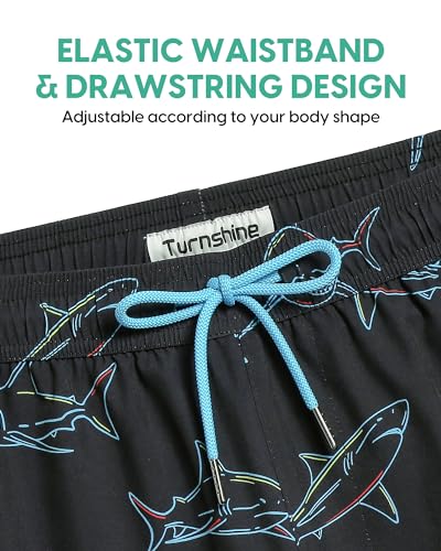 Mens Swim Trunks with Compression Liner Stretch 7" Bathing Suit Beach Shorts2