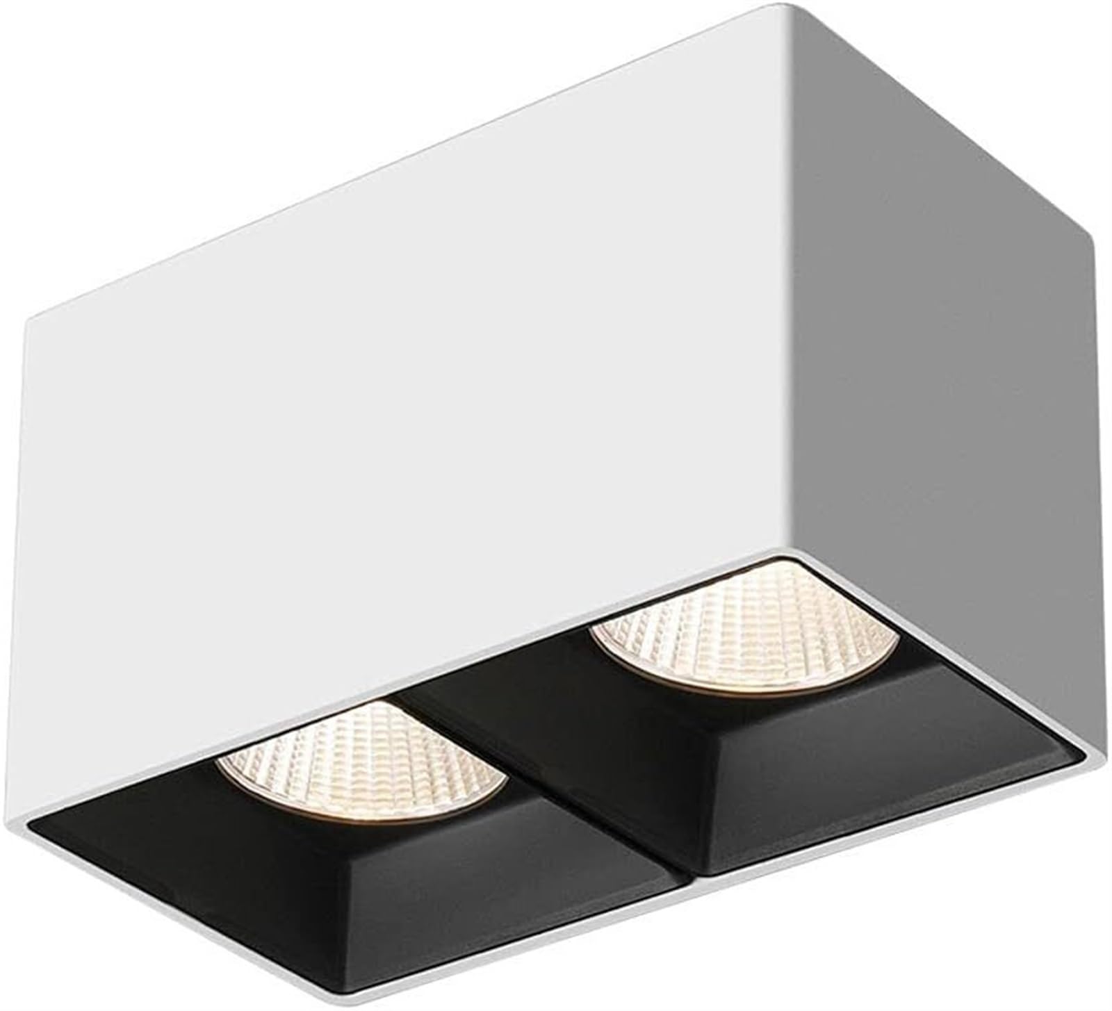 Faretto a soffitto a LED Faretto a montaggio superficiale, Plafoniera in alluminio, Faretti for interni Lampade d'accento(White)