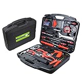 Finether-Maletín con Juego de Herramientas, Caja con Herramientas, Juego de Herramientas de Mano para PC y para el Hogar (90 piezas)