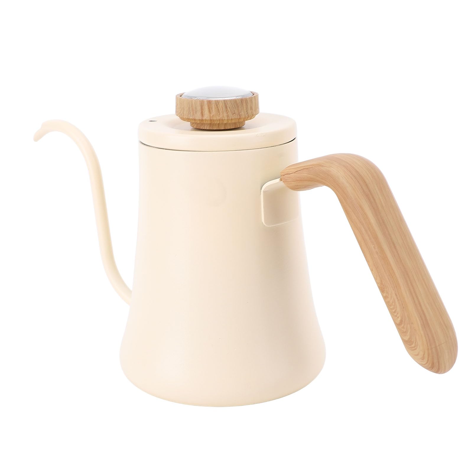 Emoshayoga Bollitore da caffè a Collo di Cigno in Acciaio Inossidabile con Coperchio con Termometro per un Versamento Regolare, Ideale per la Domestica