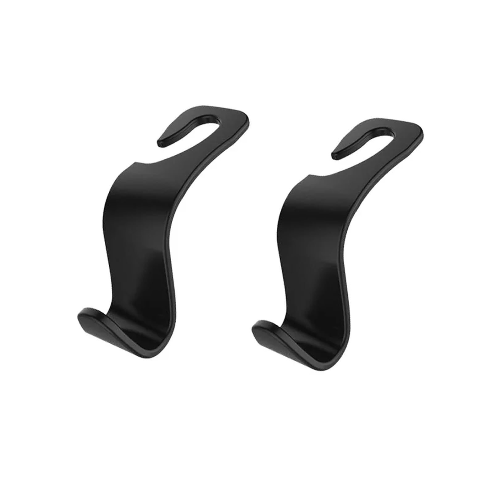 KXFVYNE 4Pcs Carbon Fibre Hook Car Headrest Back Organizer Hanger Handbag Clothes Bracket Interior Accessories(2Pcs Plastic)