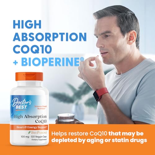 Image of Doctor's Best High Absorption CoQ10 with Bioperine, 100 mg (120 Veggie Caps)