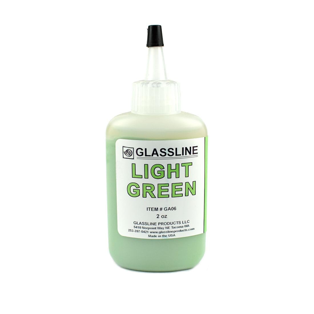 Light Green GLASSLINE FUSING PAINT PEN 2 oz Bottle