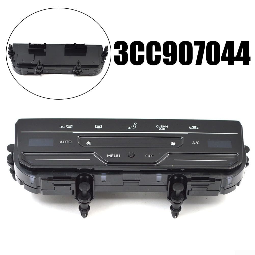 Panel de control de clima automático para Golf 7 7.5 para Passat B8 | Módulo de control de salpicadero HVAC con botones de calentador | Pieza de repuesto del interruptor de CA ABS negro 3CC907044 L