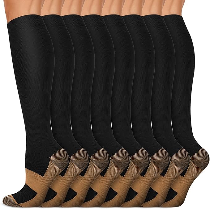 Premium Compression Socks for Men & Women - 15-20 mmHg Support for Circulation, Athletic Running, Hiking, Cycling, Medical, Travel, and Everyday Comfort – Ideal for Nurses, Pregnancy, and Sports Enthusiasts