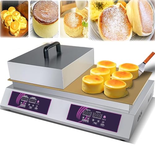 LHQYA Máquina Eléctrica Dorayaki Antiadherente, Máquina Comercial para Hacer Panqueques, Cobre Puro Espesado De 8 Mm/Control De Temperatura De 60-240 ℃, para Restaurante/Cocina Casera