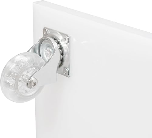 Miniatura 8 de C-Shaped Side Table with Wheels, 2 Tier Acrylic Couch Table, TV Tray Tables, Nightstand, Bedside Tables, Coffee Table for Living Room, Bedroom,