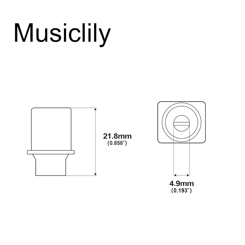 Amazon.co.jp: Musiclily レバースイッチノブ TLタイプ ミリ規格