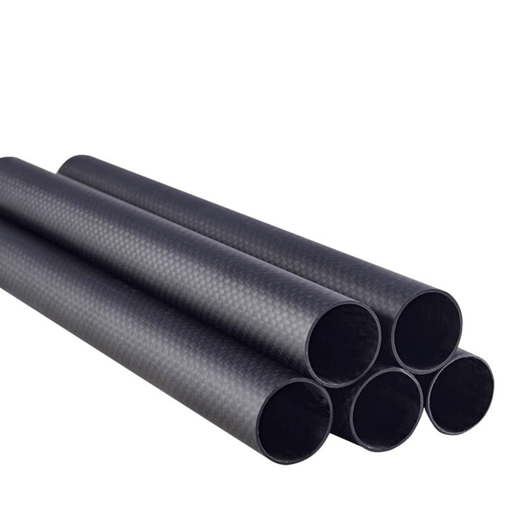 100MM 3K Plain Weave Frosted Carbon Fiber Tube for Equipment and DIY Projects(30x27x100mm)