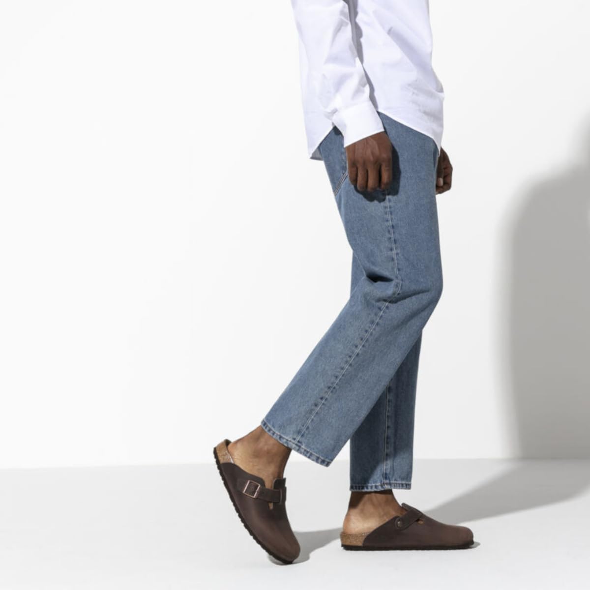 Birkenstock 860133 Boston Habana, Oiled Leather Zoccoli Uomo, Habana EU 41